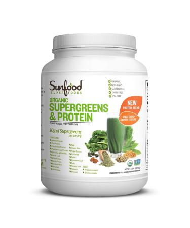 Sunfood Organic Supergreens & Protein 2.2 lb (997.9 g)