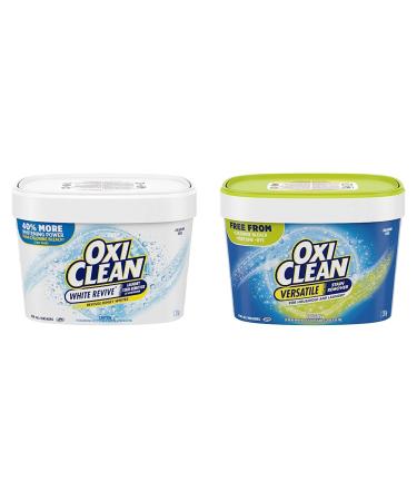 OxiClean White Revive Laundry Stain Remover Powder (1.28-kg) + OxiClean Free Versatile Stain Remover Powder (1.36-kg) Powder (1.28-kg) + Stain Remover Powder