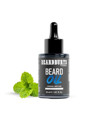 BY CAROBELS BEARDBURYS Beardburys Vegan Beard Oil for Men with Jojoba Oil deeply moisturizes softens and protects. Original fragrance. 30 ml