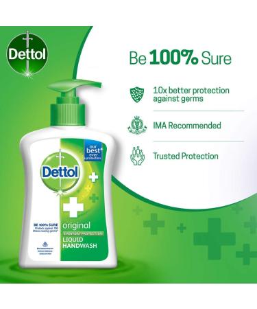 Dettol Liquid Handwash (Original) 200ml + Free 175ml - Choose Your Variant! - Buy Online on GoSupps.com