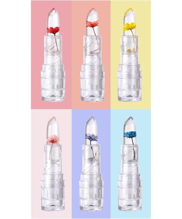 Color Moisturizing Lipstick Transparent Crystal Jelly Flower Makeup Lipstick Color Magic Lip Balm Gift Nutritious Moisturizer Magic Temperature Change Lip Balm (F) - Buy Online on GoSupps.com
