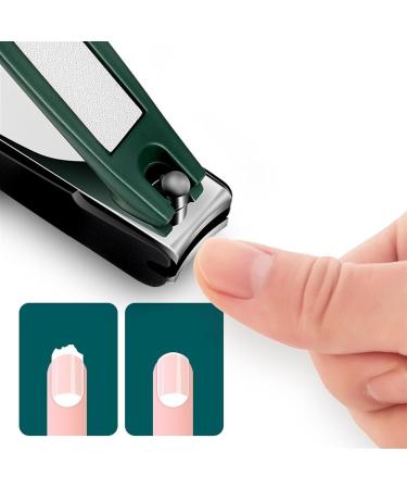 HCHGJKN Nail Clippers Nail Clipper Nail Cutter Duty Curved Edge For Adult Men Women Swing Out Nail(Green) - Buy Online on GoSupps.com