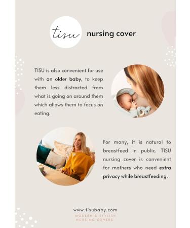 Nursing Cover for Baby Breastfeeding & Pumping | Multi-Use Car Seat Stroller Cover | Organic Muslin Cotton | TISU Mauve Pink - Buy Online on GoSupps.com