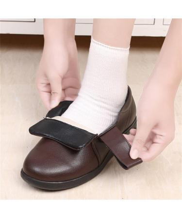 NVBHOF Men's Diabetic Orthopedic Slippers - Memory Foam Extra Wide Soft Indoor Shoes for Elderly Swollen Feet & Plantar Fasciitis | Size 12 - Brown - Buy Online on GoSupps.com