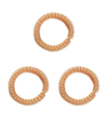 Fomiyes 3st wrist massage bracelet spiking finger ring wrist-hand joint bracelet massage ribbing for the finger acupressure rings circulatory bracelet metal china healthcare