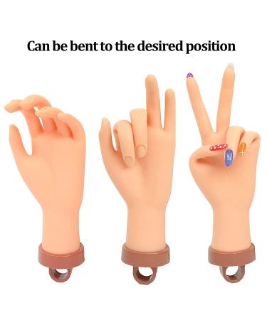 Nude Practice Hand for Acrylic Kit - Nail Mannequin Hand with Clamp Holder for Beginners - Buy Online on GoSupps.com
