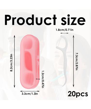 20 Picks Dental Floss Sticks & Portable Box - Travel-Friendly Tooth Cleaner for Family & Hotel Trips - Buy Online on GoSupps.com