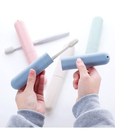 Jinwori 5-Piece Portable Toothbrush Set | Travel Toothbrush with Ventilation & Cover for Home & Travel - Buy Online on GoSupps.com