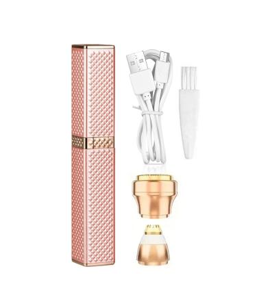 Women Body Electric Shaver | Electric Women Underarms and Legs 2-in-1 Shaver Outdoor Portable Eyebrow Hair Remover Rechargeable for Bathroom Camping Pink