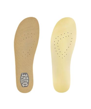 Hey Dude Women's Micro Mesh Insoles W Tan Size 7 | Women's Shoes | Women Slip-on Insoles | Comfortable & Light-Weight