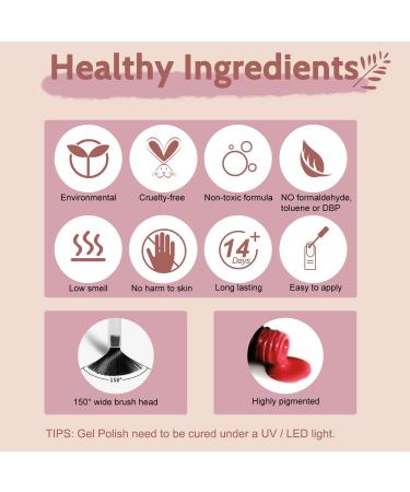 Lavender Violets 48 Gel Polishes UV LED Nail Lamp Kit with Nail Brushes & Top Coats - Q975 Collection - Buy Online on GoSupps.com