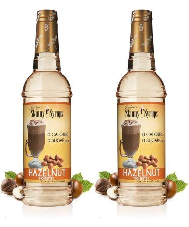 Value Bundle: Skinny Syrup - Hazelnut - Sugar Free Coffee Syrup - Hazelnut Syrup for Coffee and Iced Coffee - Sirop Pour Cafe - Healthy Snacks for Adults - Diabetic Snacks - 2 Pack
