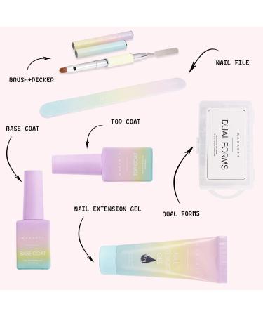 Makartt Glitter Poly Nail Gel Kit - EBEROUGE Set | 12 Glitter Colors, Builder Gel, Fall Gift, All-in-one Kit for Beginner Nail Techs - Buy Online on GoSupps.com