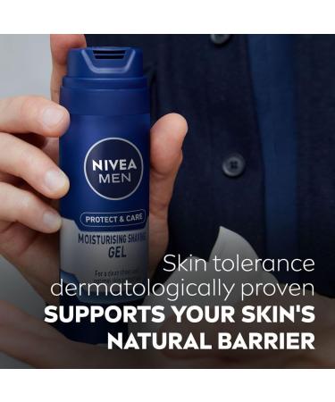 Nivea For Men Mild Shaving Gel - Soothing Shave Gel for Sensitive Skin | International Shipping Available - Buy Online on GoSupps.com