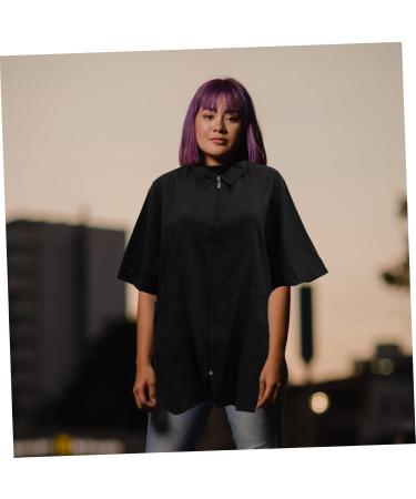 TEHAUX Salon Cutting Cape Hairdressing Cape for Women Hairdresser Capes for Women spa Zip Jacket Grooming Apron Formal Dresses with Sleeves Woman Hair Dye Clothes Men and Women - Buy Online on GoSupps.com