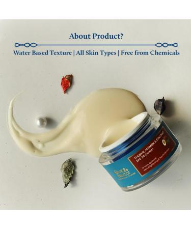 Blue Nectar Coconut SPF 30 Sunscreen Face Cream | Plant-Based Oil-Free Vitamin E Moisturizer for Oily & Sensitive Skin (16 Herbs 1.76 Fl Oz) - International Shipping Available - Buy Online on GoSupps.com