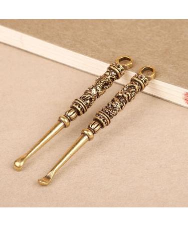 Ear Spoons Retro Brass Phoenix Portable Ear Cleaning Tool Ear Pick Ear Wax Remover Curette Cleaner Keychain Pendants - Buy Online on GoSupps.com