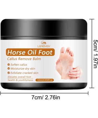Foot Cream with Horse Oil Soothing and Nourishing Moisturizer for Dry Cracked Feet Softens and Moisturizes Skin Repair Foot Lotion for Feet Hands Heels  - Buy Online on GoSupps.com