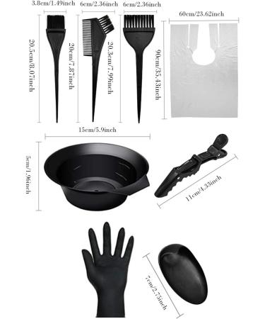 Hair Dye Brush and Bowl Set Hair Dye Accessory Set - Hair Dye Set Mixing Bowl | 20-Piece Hair Dye Set Dye Brush and Bowl Set Hair Dye Cape with Ear Protection Hair Dye Tools - Buy Online on GoSupps.com
