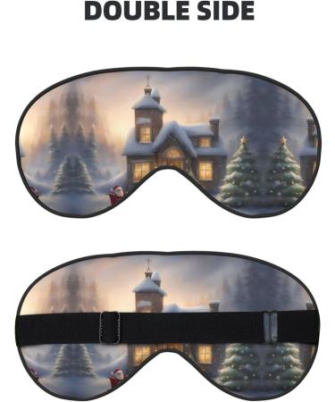 Merry Christmas Unisex Eye Mask | Comfortable Sleep Mask for Travel Yoga & Shift Work - Buy Online on GoSupps.com