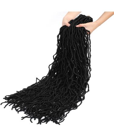 40 Inch Natural Color Faux Locs Crochet Hair 6 Packs - Super Long Goddess Locs Pre-Looped Synthetic Braiding Hair - Pre-Extended Crochet Locs - Buy Online on GoSupps.com