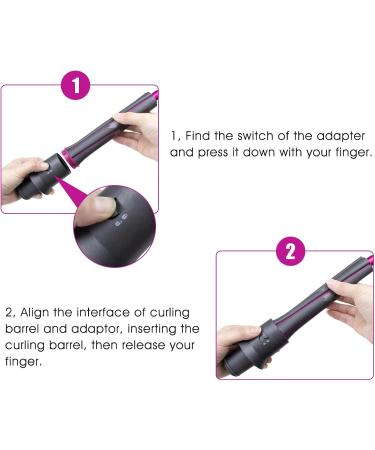 1 Pair Long Curling Barrels For Dyson Airwrap Styler 1.2 Inch/30MM Volume and Shape Curling Hair Tool with Adapter for Dyson Hair Dryer Converting to Curling Iron Styler 2 * Hair Curling Barrels 1 * Adapters - Buy Online on GoSupps.com