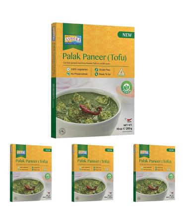 ASHOKA - Instant Palak Paneer Tofu - 1 X 280 GR (Pack of 4) 1 280 g (Pack of 4)