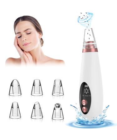 Blackhead Remover Pore Vacuum Facial Cleaner  2021 Upgraded Professional Electric USB Rechargeable Whitehead Comedone Extractor Acne Tool-3 Suction Power  6 Probes Pimple Zit Kit for Women & Men