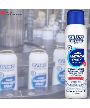zytec Germ Buster Sanitizer Spray Extra Strength 80-Percent 352 Gram 500 ml (Pack of 1) - Buy Online on GoSupps.com