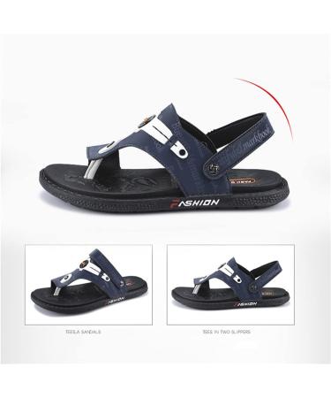 Men's Orthotic Toe-Separate Flat Sandals for Comfort and Orthopedic Correction - Blue - Size 8 - Buy Online on GoSupps.com