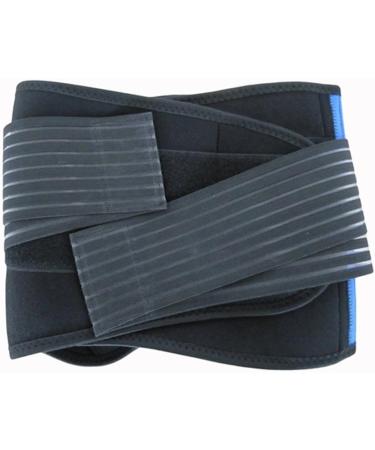 Neoprene Double Pull Posture Support Brace - Aofit Lumbar Lower Back Support Belt (XXL 40-44 inches) - Black & Blue - Buy Online on GoSupps.com