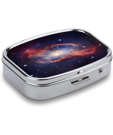 Shop Milky Way Galaxy Pill Organizer - Decorative 2 Compartment Portable Pill Box for Pocket & Purse | International Shipping Available - Buy Online on GoSupps.com