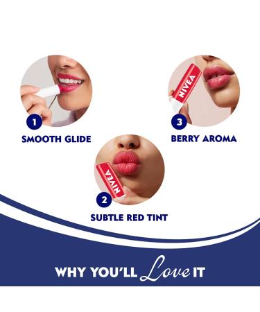 Nivea Lip Care Fruity Shine Strawberry 4.8g - Moisturizing Lip Balm for Soft, Smooth Lips - Buy Online on GoSupps.com