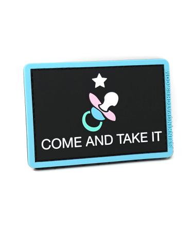 Come and Take It Pacifier Diaper Bag PVC Hook and Loop Patch | Funny Tactical Patch