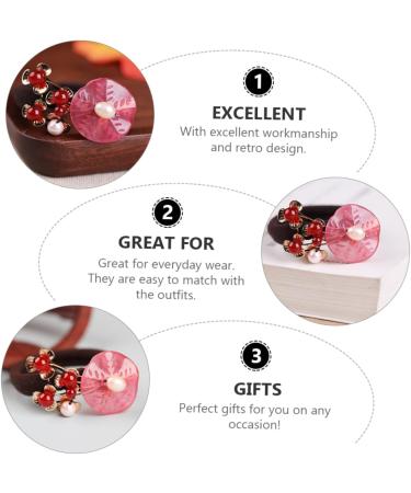 LALAFINA Hair Tie Retro Chinese Hair Ropes Scrunchie Holder Hair Decorations Ponytail Hair Ropes Hair Jewels for Women Chinese Decor Hair Bands Original Design Decorate - Buy Online on GoSupps.com