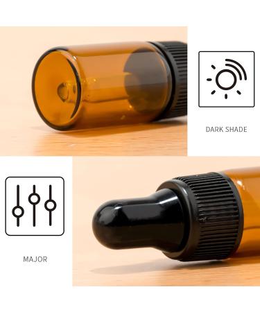Zeoabsy 20 Mini 1ml Brown Glass Drip Bottles with Pipettes - Ideal for Aromatherapy & Essential Oils Storage - Buy Online on GoSupps.com