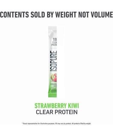 Isopure Clear Protein Stick Pack Strawberry Kiwi 20 Count (Pack of 1) Clear Protein Stick Packs Strawberry Kiwi 1.25 Pound (Pack of 1) - Buy Online on GoSupps.com