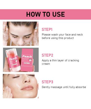 Yniquet Face Balm Stick with Peach & Aloe Vera Peach Moisturizer Day & Night Lifting & Firming Anti Wrinkle Neck Facial Care Stick Nourishing Anti Aging Repair Cream for All Skin Types - Buy Online on GoSupps.com
