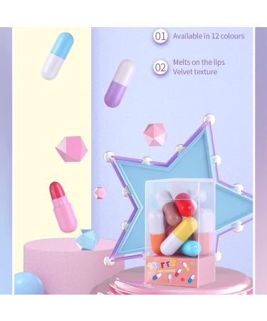BONNIE CHOICE Mini Capsule Lipstick Set - 12 Velvety Matte Colors, Waterproof & Long Lasting, Perfect for Girls & Women - Buy Online on GoSupps.com