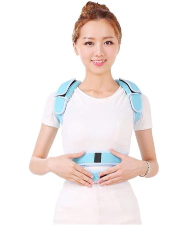 Adjustable Posture Corrector Back Support Shoulder Lumbar Brace Support Corset Back Belt for Men Women Improve Shoulder Upper (Color : Blue Size : Medium) (Black X) (Black Large) - Buy Online on GoSupps.com