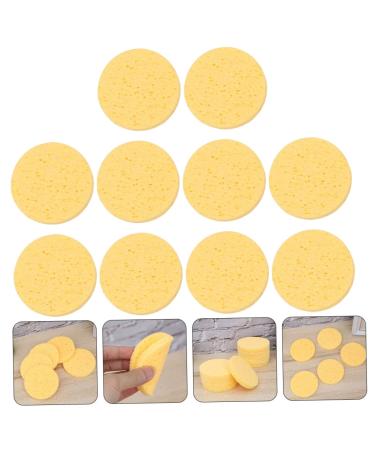 FRCOLOR 10pcs Dry Powder Puffs - Natural Cellulose Cosmetic Face Cleansing Sponge for Makeup and Loose Powder - International Shipping Available - Buy Online on GoSupps.com