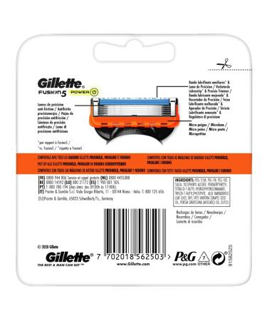 Buy Gillette Fusion5 Power Razor Blades - 12 Pack | International Shipping Available - Buy Online on GoSupps.com