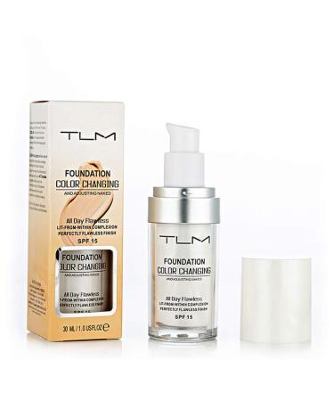 TLM Concealer Cover Cream  Flawless Colour Changing Foundation Makeup  Warm Skin Tone Foundation liquid Base Nude Face Moisturizing Liquid Cover Concealer for Women and Girls (1pcs)