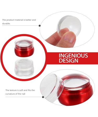 FOMIYES 2 Sets Nail Art Silicone Stamp Nail Art Stamper Silicone Stamping Tools Nail Stamper Silicone Nail Tools Nail Art Diy Tools Manicure Scrap Board Soft Head Die Nail Plate Seal Abs - Buy Online on GoSupps.com