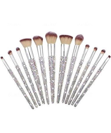 Shop Diamond Crystal Rhinestone Makeup Brush Set - 13PC Bling Glitter Brushes & Gift Box - Perfect for Flawless Makeup - Buy Online on GoSupps.com
