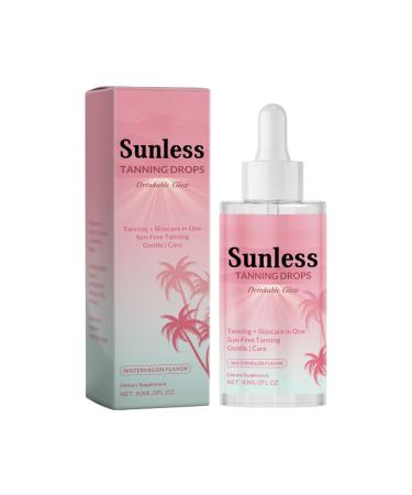 Face Tanning Drops Bronzing Drops for the Face Gradual Tanning Effect 60ml Without Sun Tanning Sunkissed Glow for Women and Men