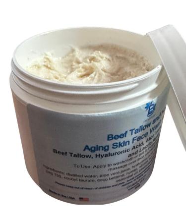 Diva Stuff Beef Tallow and Honey Aging Face Wash and Scrub