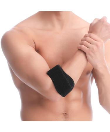 Tennis Elbow Brace Elbow Strap With Pads Better Support For Tendonitis Tennis Elbow & Golfer's Elbow Pain Relief For Men & Women 51.5cm Black