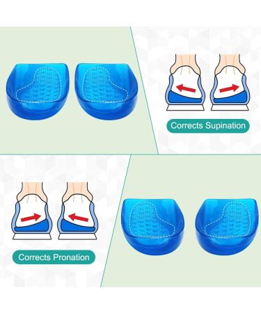 Buy O/X Type Leg Orthopedic Insoles | Soft Gel Heel Pillow for Supination & Pronation - Unisex Blue Large - Buy Online on GoSupps.com