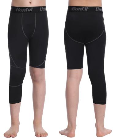 Runhit Boys One Leg Compression Leggings - Ideal Athletic Pants for Kids' Basketball, Football, and Workouts - Buy Online on GoSupps.com